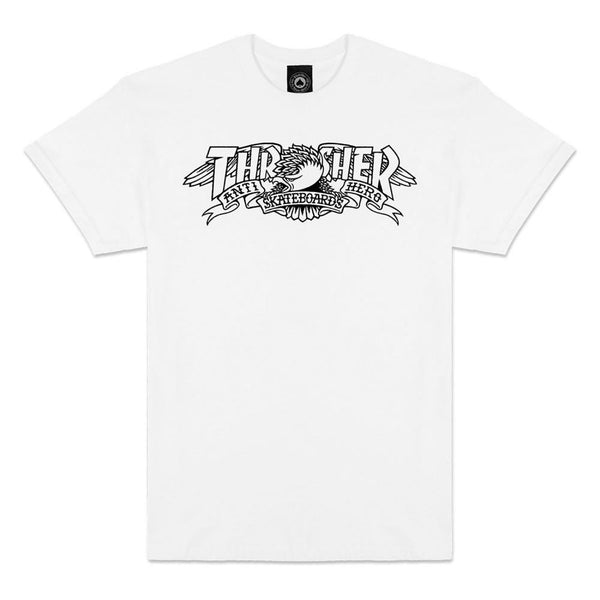 Thrasher Antihero T-Shirt Mag Banner White