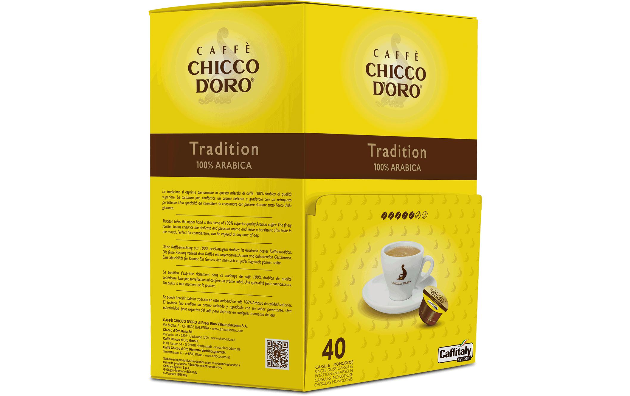 Kaffeekapseln Caffitaly System Tradition 40 StückKaffeegenuss mit dem Caffitaly System