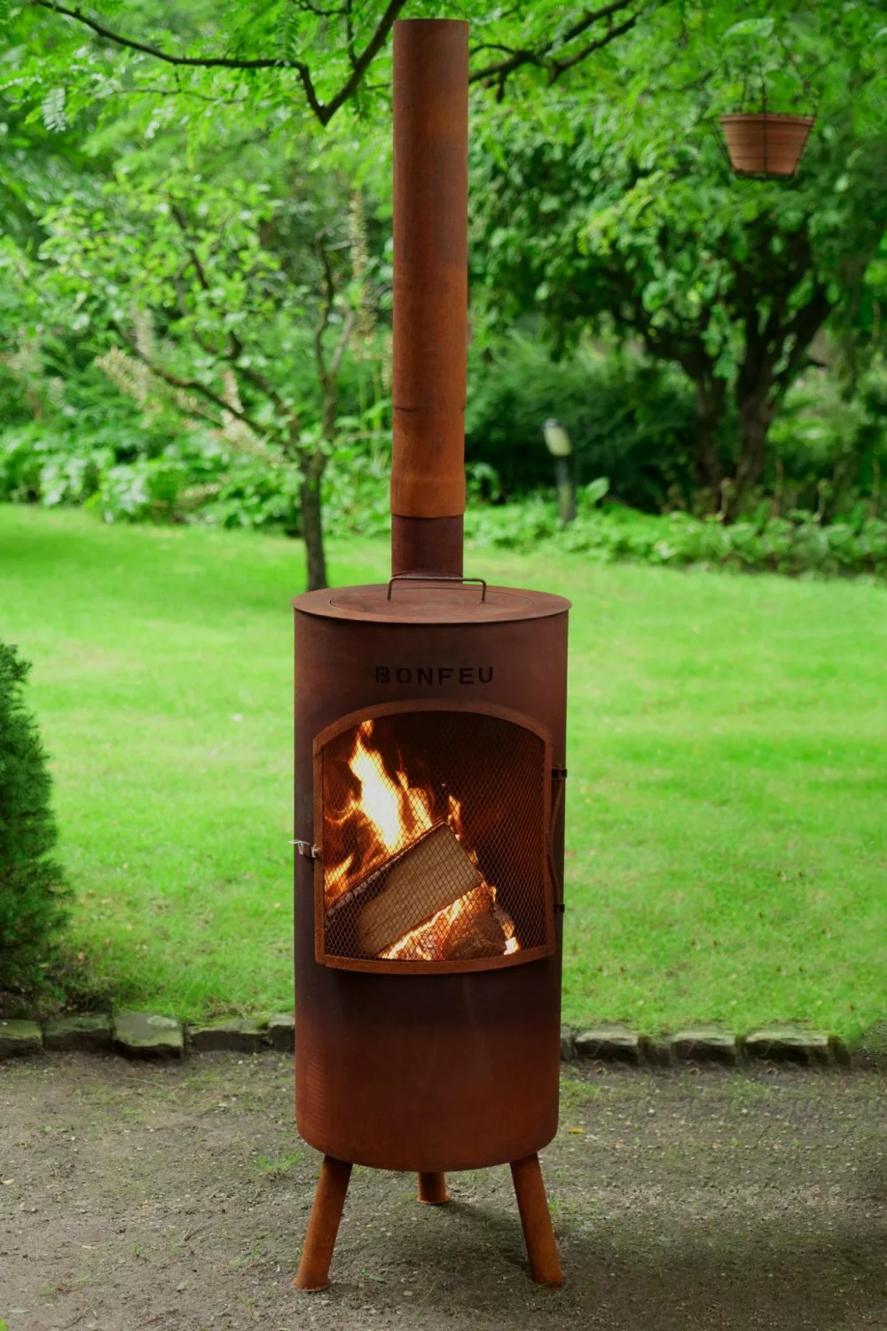 BonFeu 3501R Tuinhaard BonTino - Roest - 164cm - 35cm
