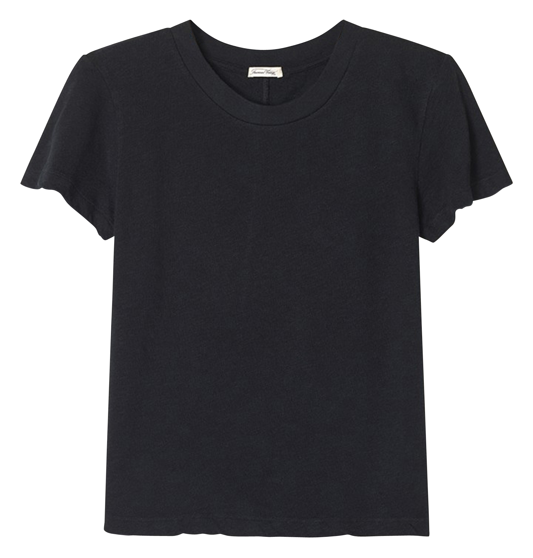 SONOMA - Tee-shirt col rond droit en coton | Noir