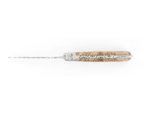 Laguiole Pocket Erable Stabilisé 14C28 Couteau de Poche - Laguiole par Fontenille Pataud