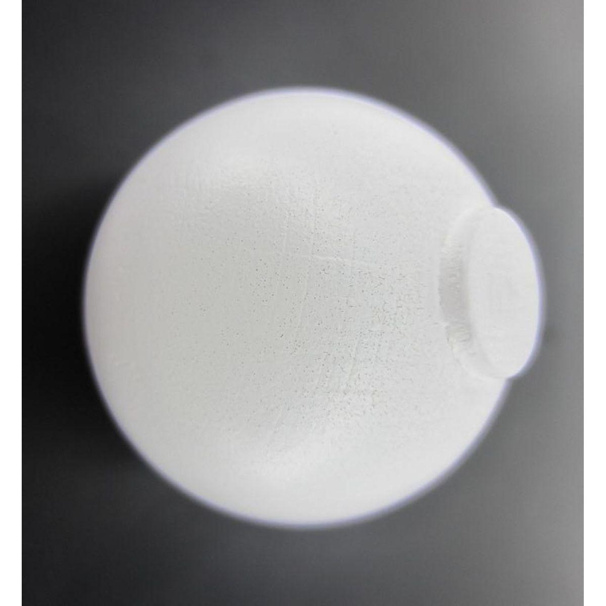 EMBOUT BOULE X 2 D20 BLANC