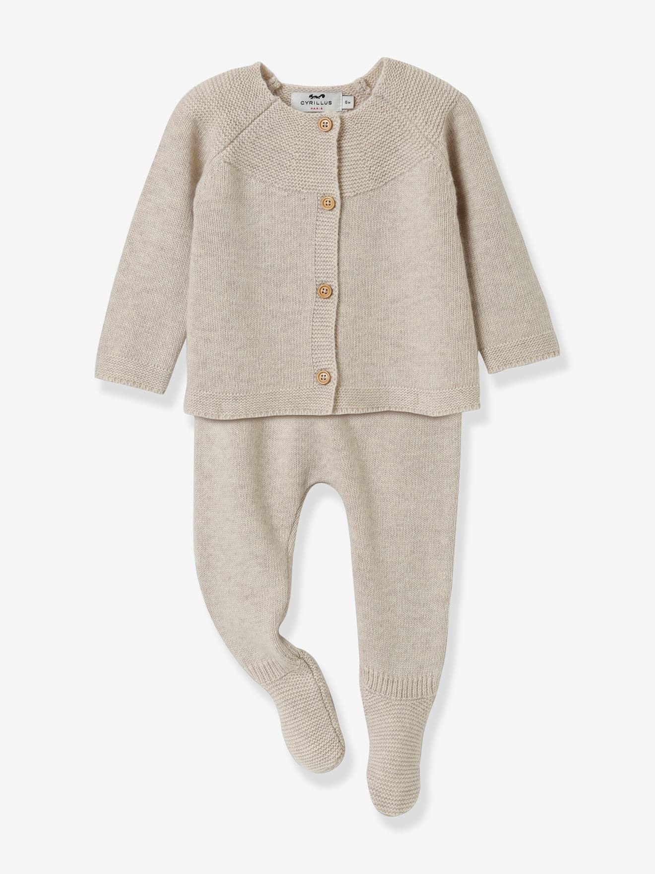 Conjunto de tricô para bebê