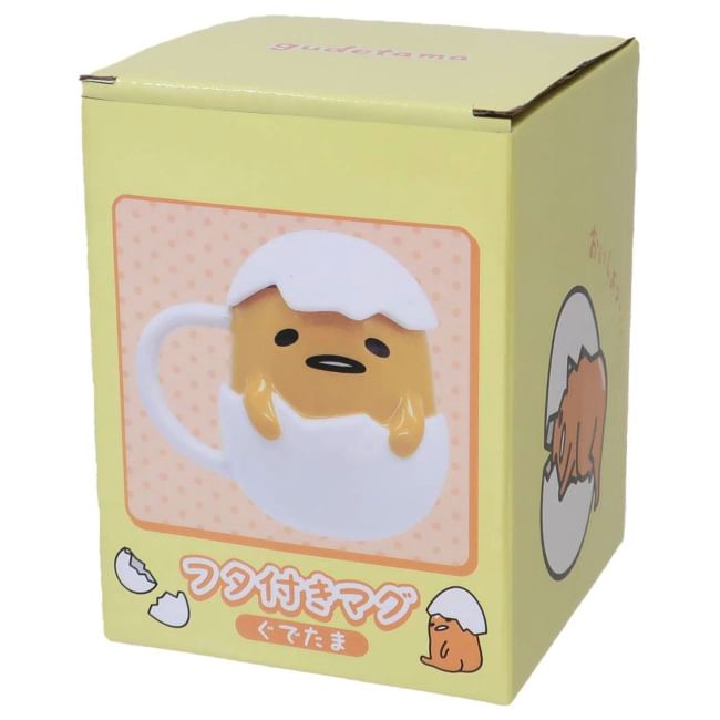 Sunart - Sanrio Gudetama keramische mok 400 ml met deksel