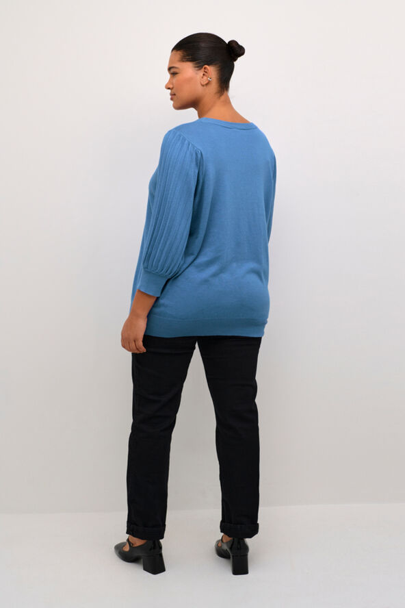 Kaffe Curve KCloni 3/4 SL Knit Pullover Ultramarine