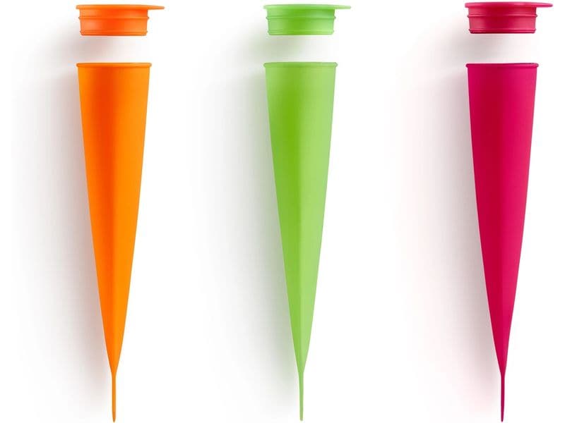 Lékué Glaceform Silikon, 3er Set Set zur Herstellung von hausgemachtem Eis