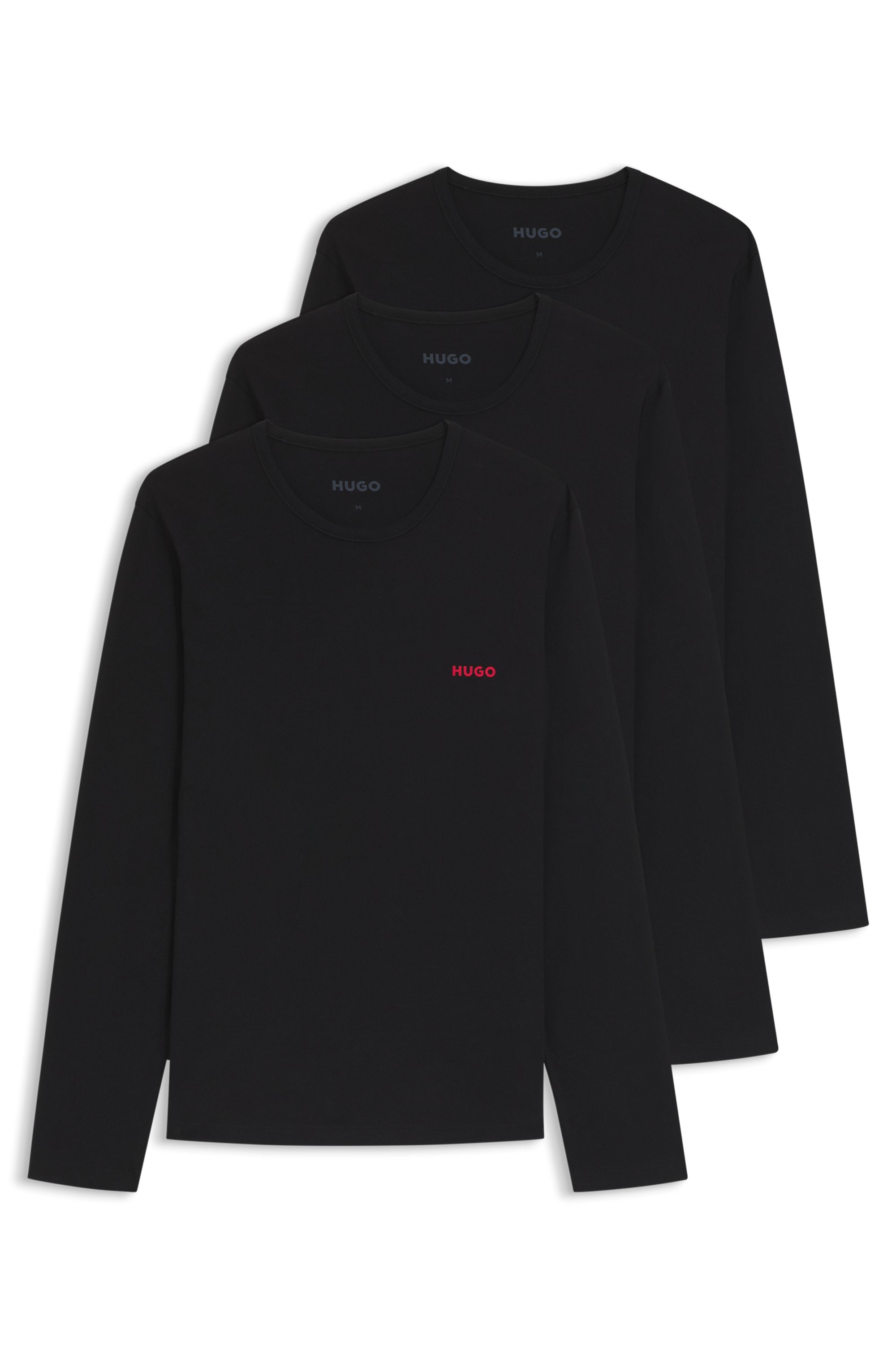 HUGO Underwear Langarmshirt »LS-SHIRT RN TRIPLET«, 3er Packer Set