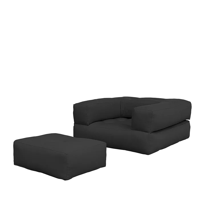 Karup Design - Cube Schlafsessel, 90 x 190 cm, dunkelgrau (734)