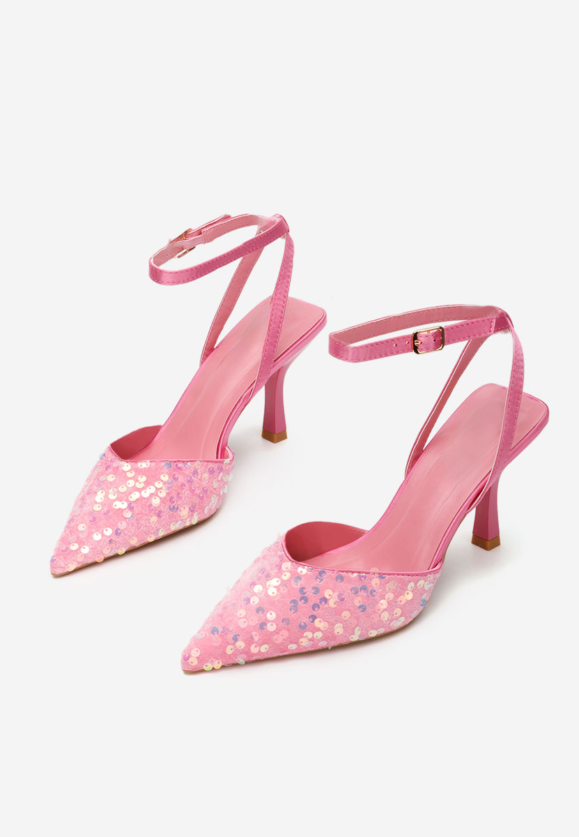 Chaussures stiletto slingback roses Alaia