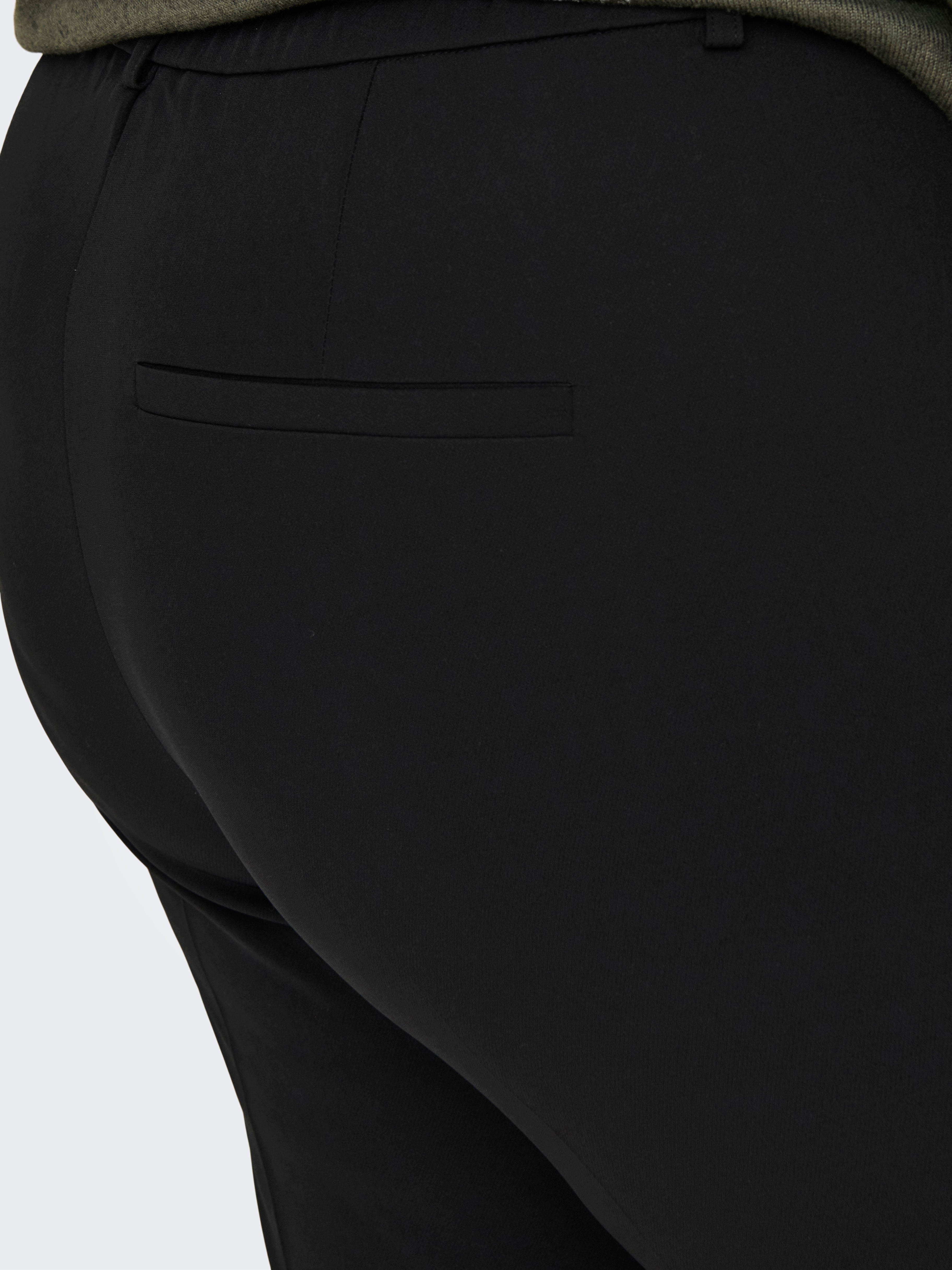 CARBERRY Hohe Taille Weiter Beinschnitt Hose Black