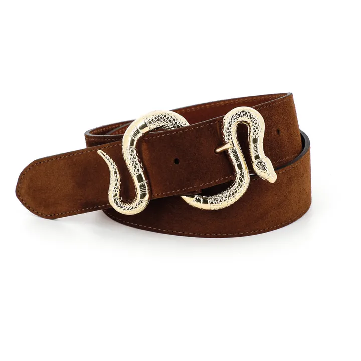 herbert frère soeur Ceinture Crush Velours | Marron