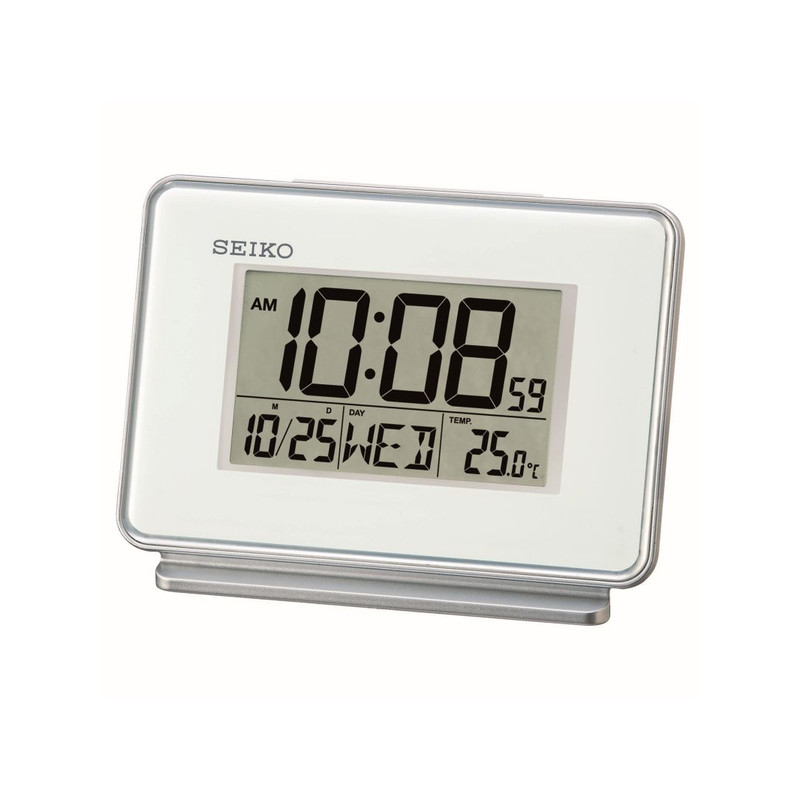 Réveil seiko digital blanc