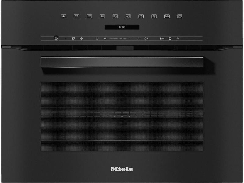 Miele Einbaubackofen mit Mikrowelle H 7240-60 BM Schwarz Einbau-Backofen mit Mikrowelle und Automatikprogrammen