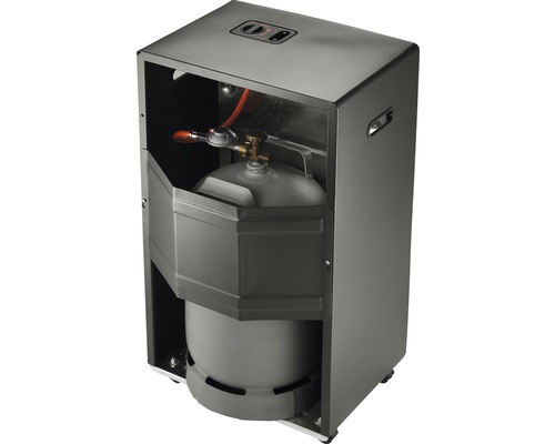 Gaskatalytische oven Rowi Pro 3400 W zwart