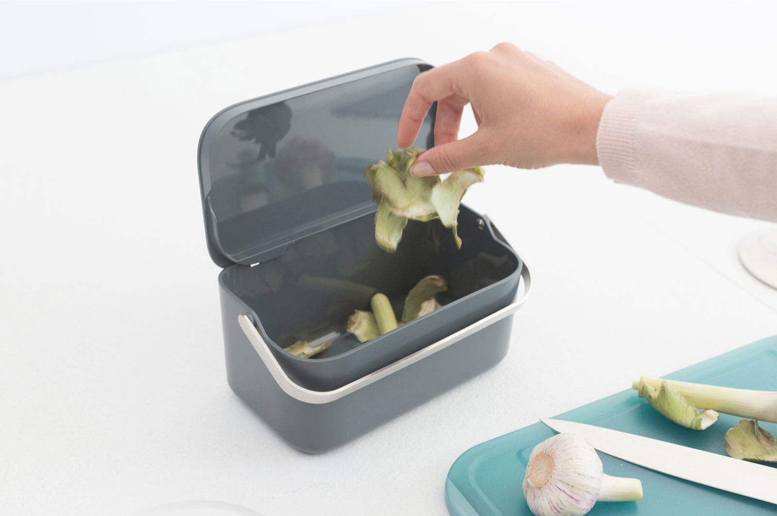 brabantia Bio-Eimer SINKSIDE dark grey