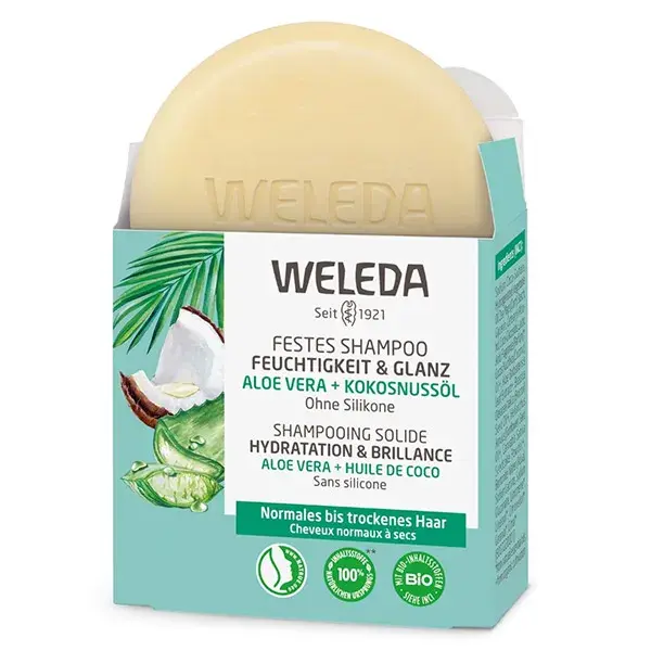 Weleda Shampooing solide Hydratation & Brillance - 50 g