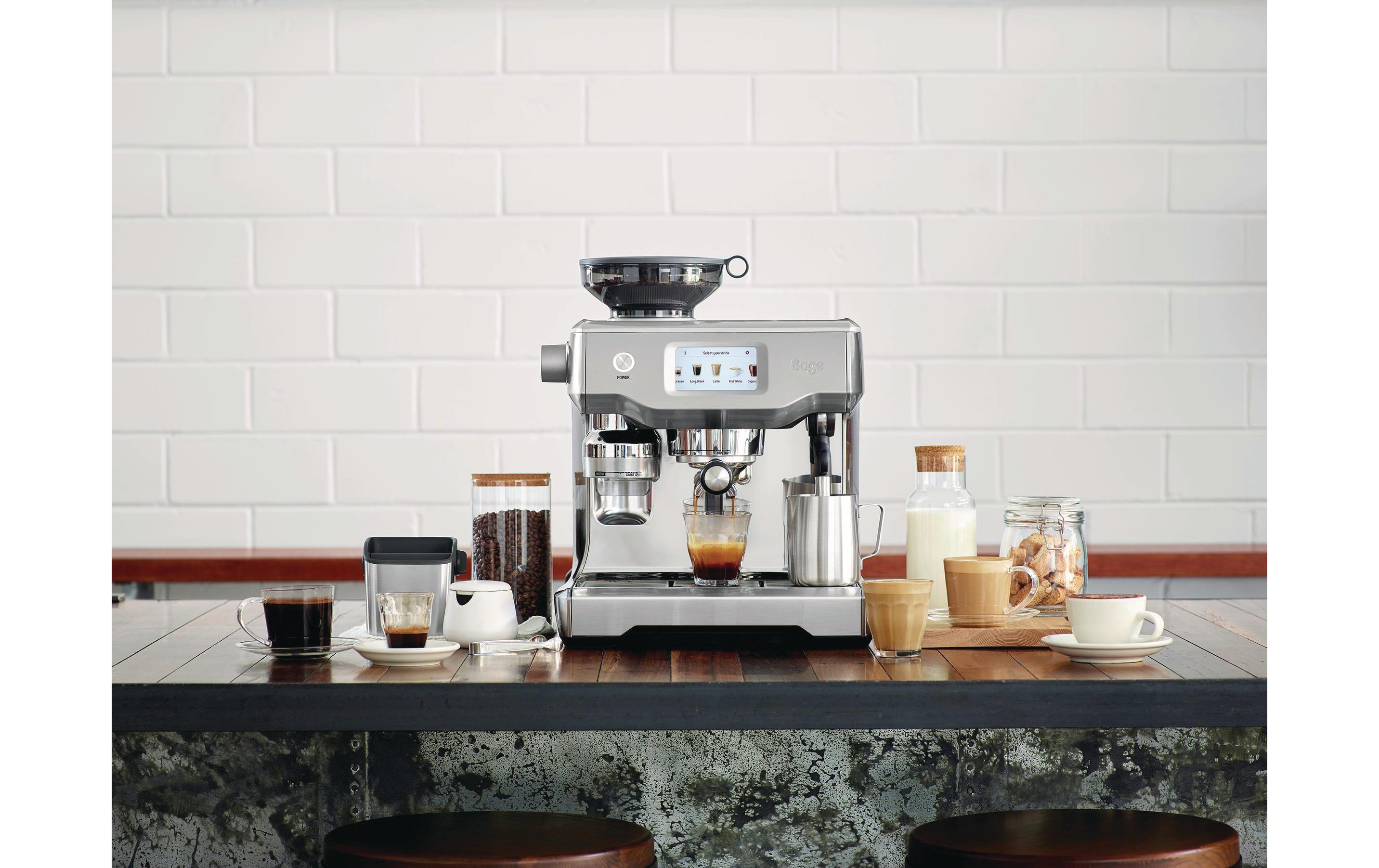Siebträgermaschine Oracle Touch Silber<br>Espressomaschine für Barista-Qualitätskaffee, silbern