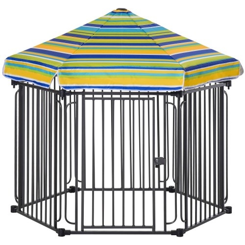 Parque de metal para cães PawHut