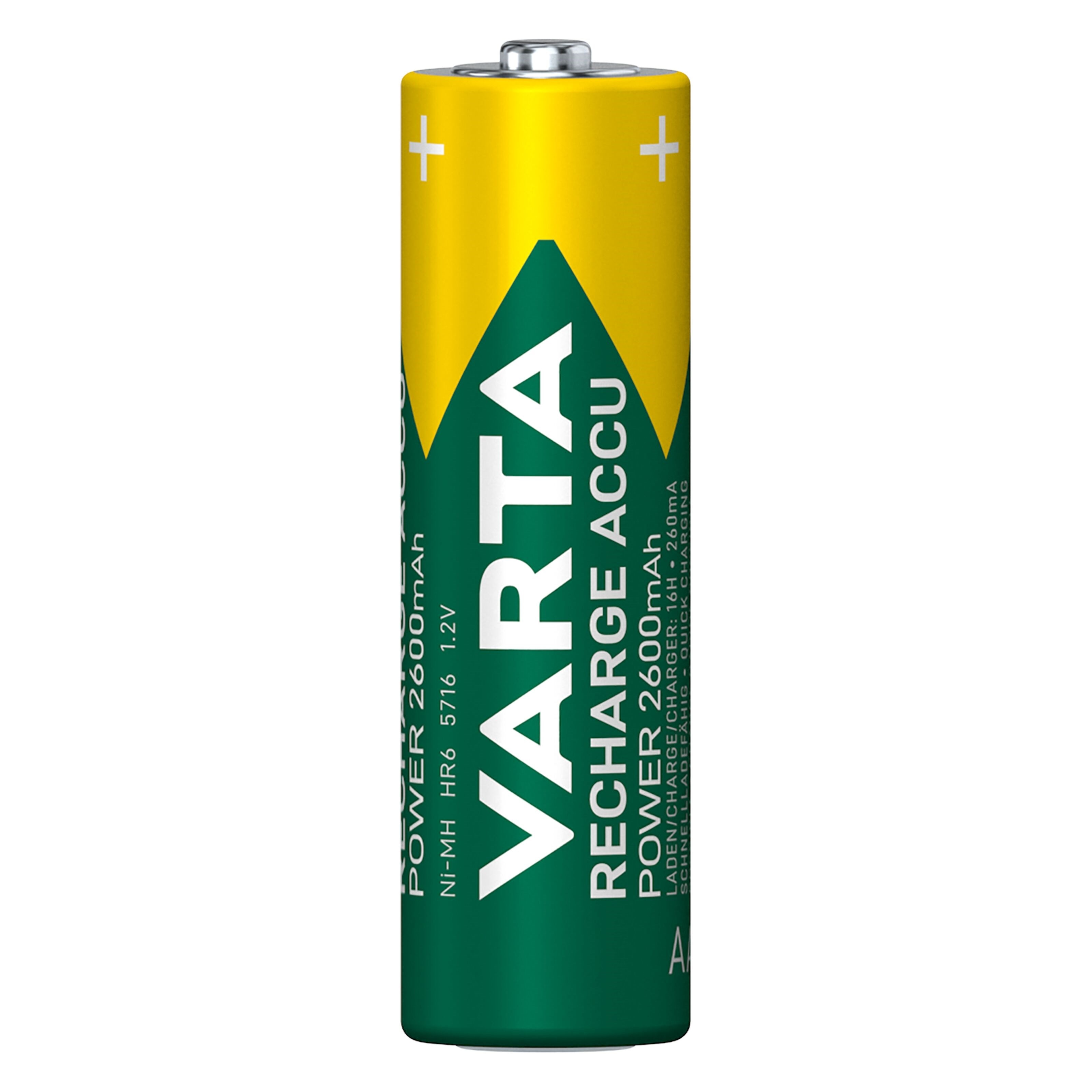 Varta Oppladbare AA-batterier 2600 mAh 4-pk.