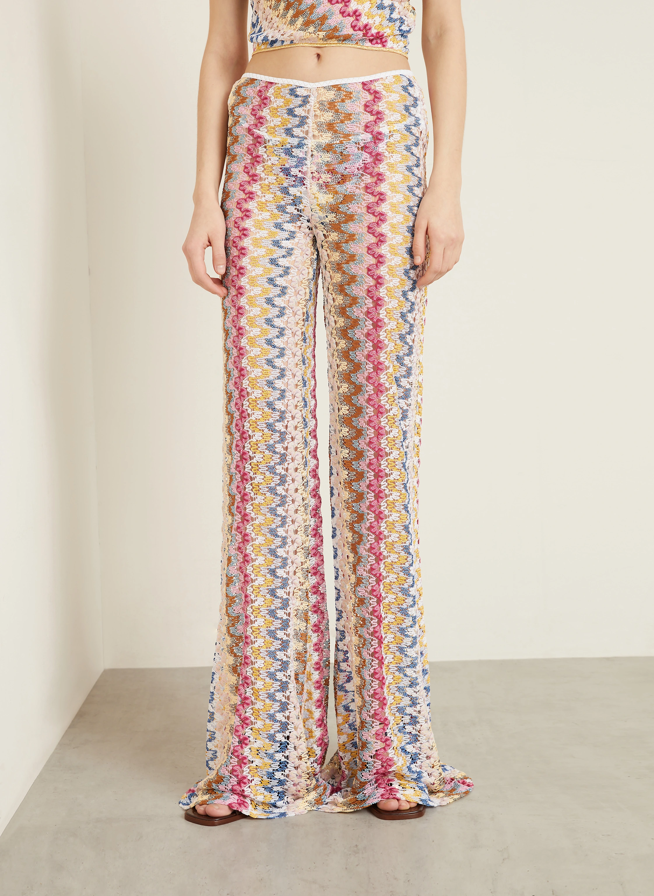MISSONI Häkelhose mit Glitzergarn