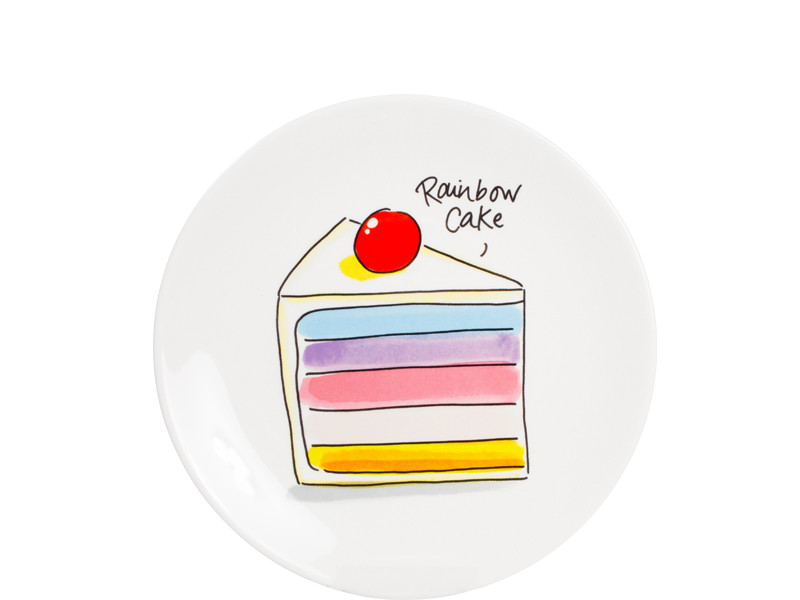 Taartbord Rainbow Cake