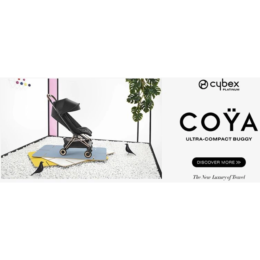 cybex PLATINUM Buggy Coya Chrome Dark Brown Leaf Green