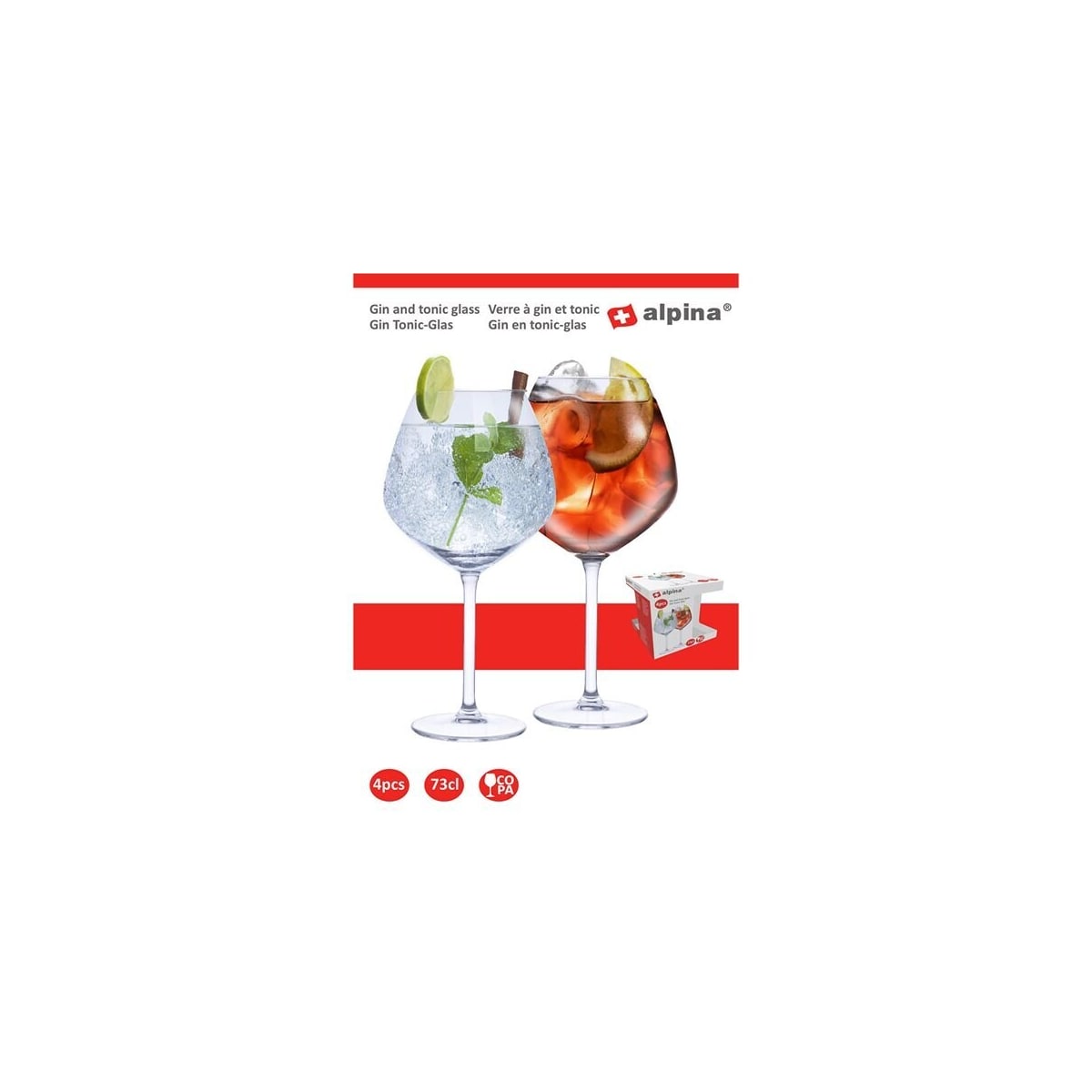 Gin&Tonic-glass 4-pak