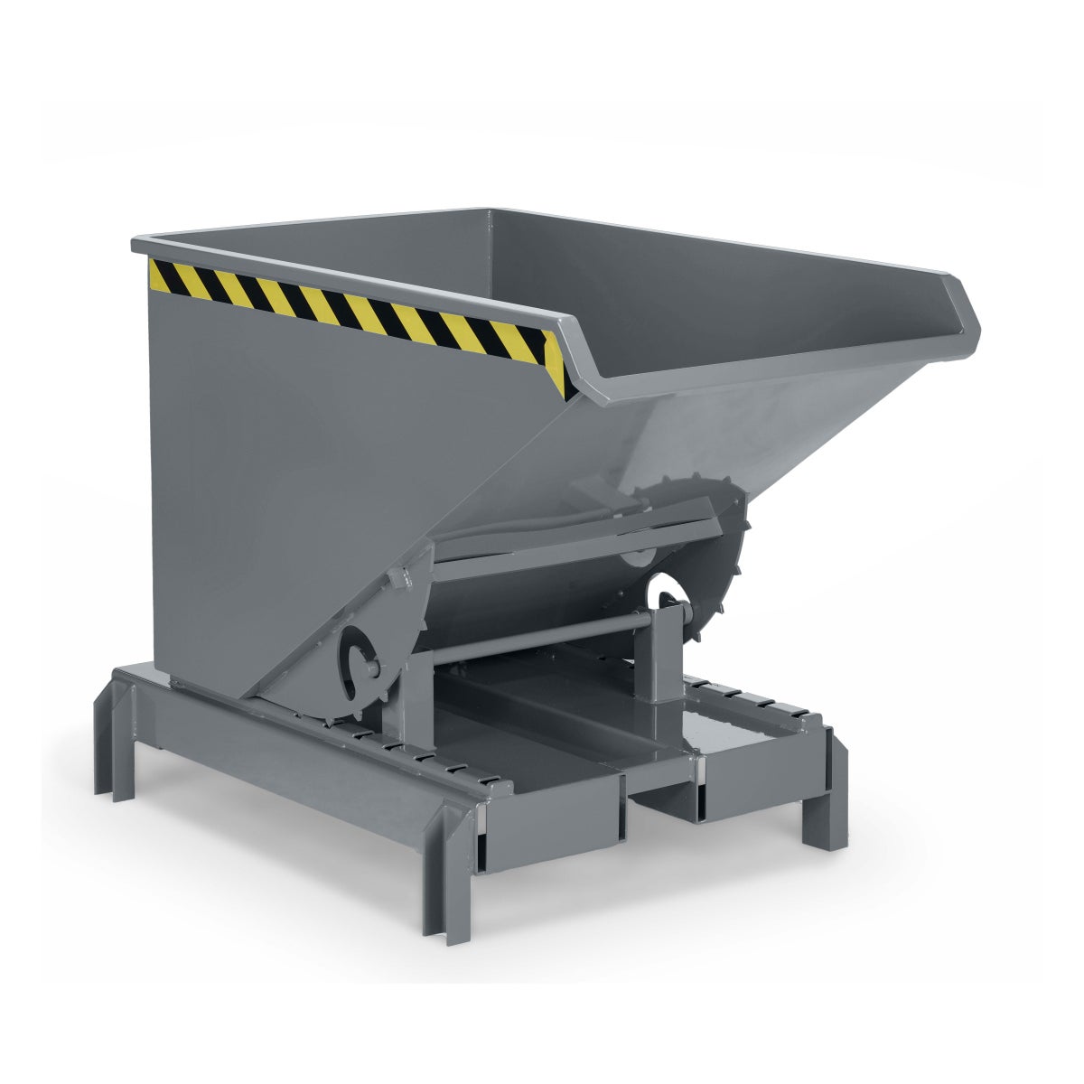 RR Industrietechnik Afrolkieper type RAM-DST-30 300dm³ voor palletstapelaar RAL 7005 Muisgrijs