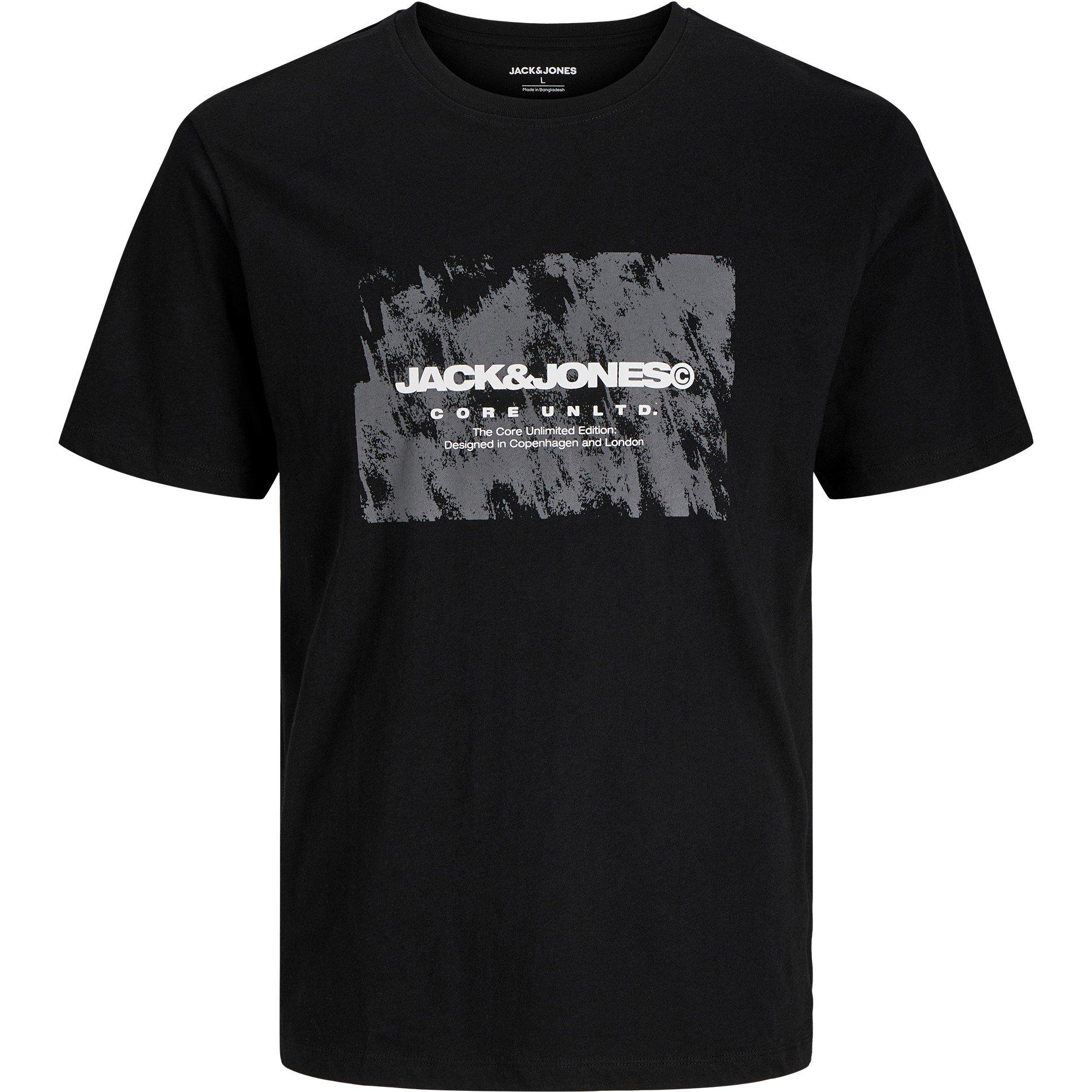 Jack and Jones 5 Pack Short Sleeve T Shirt Mens