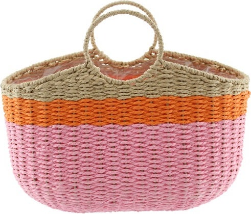 Van der Leeden plantenmand Mia roze 38 x 14 x 33 cm
