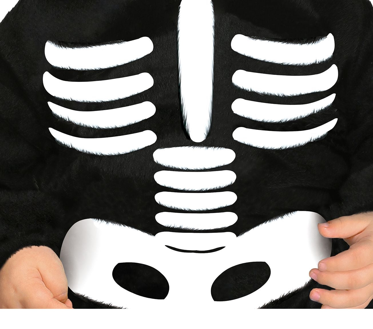 Skelet Halloween Kostuum Baby zwart-wit