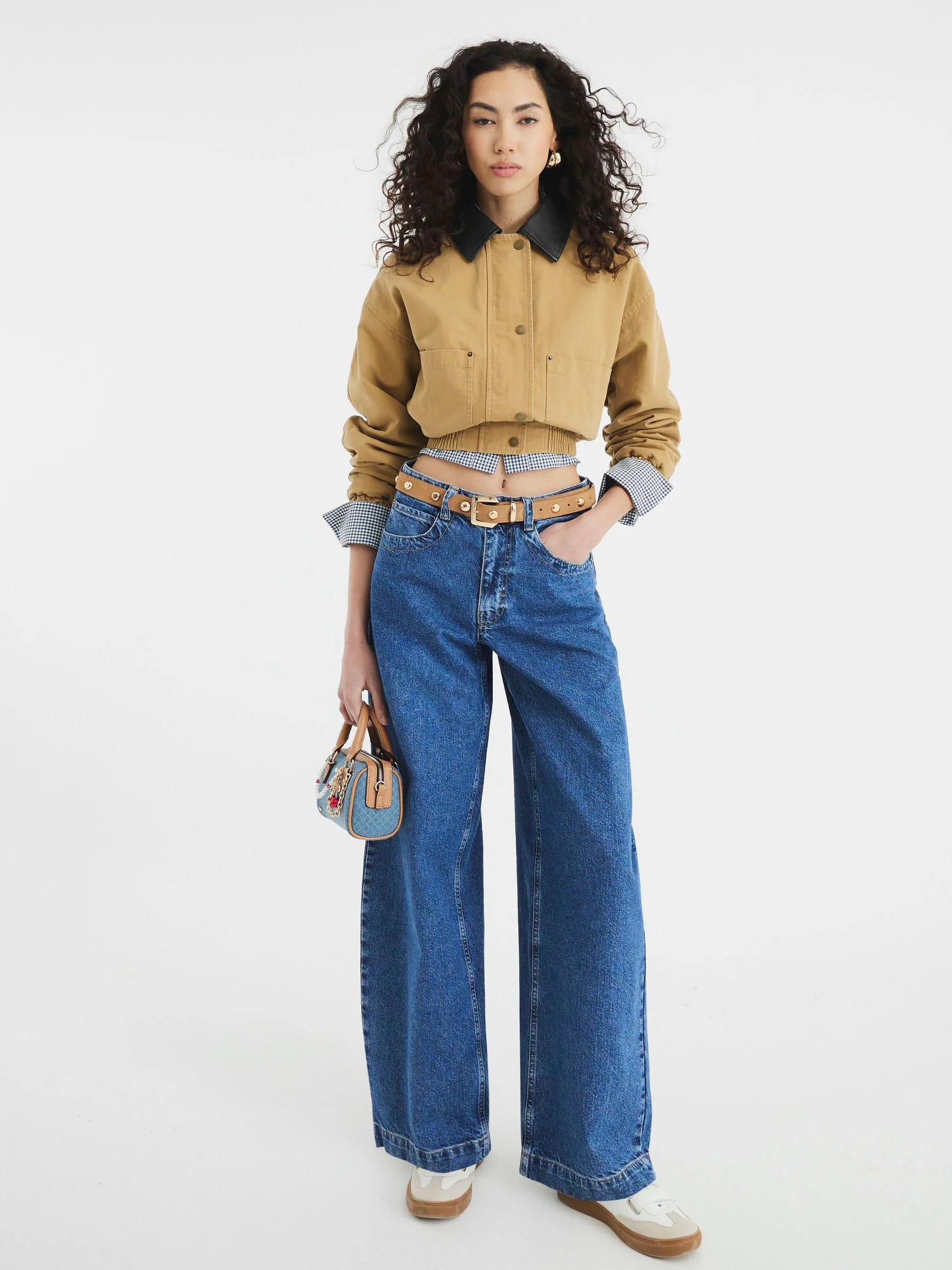 River Island Oversized Barrel 100% Cotton Jeans
