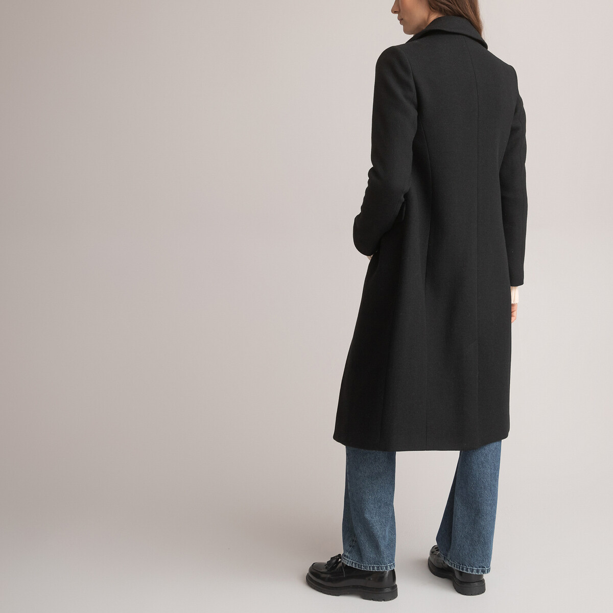 COLEÇÕES LA REDOUTE<br>Sobretudo comprido, fabricado na Europa