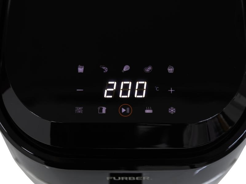 FURBER Heissluft-Fritteuse Fritti 4.5 L Airfryer zum fettarmen frittieren, grillieren, backen und mehr