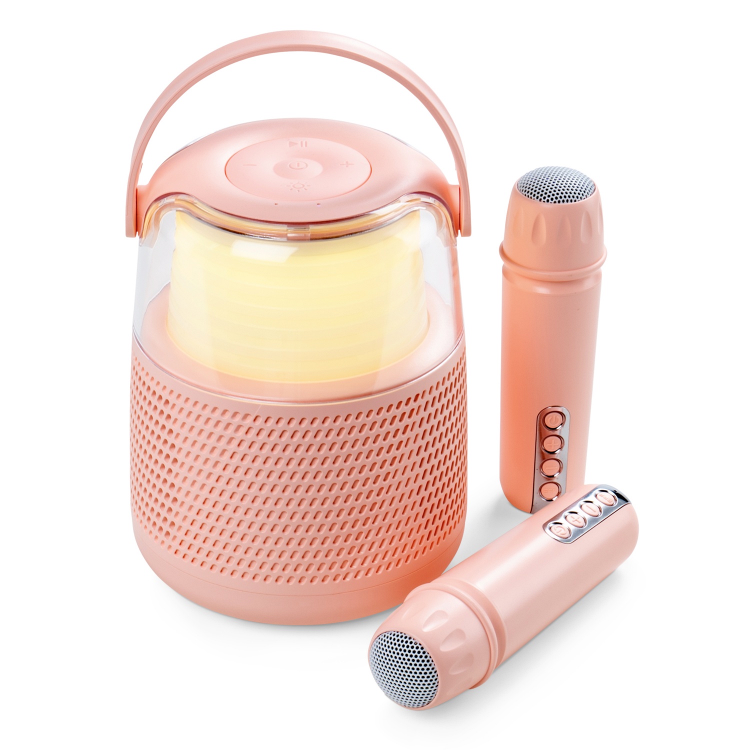 MAGINON Kinder Karaoke Lautsprecher rosé