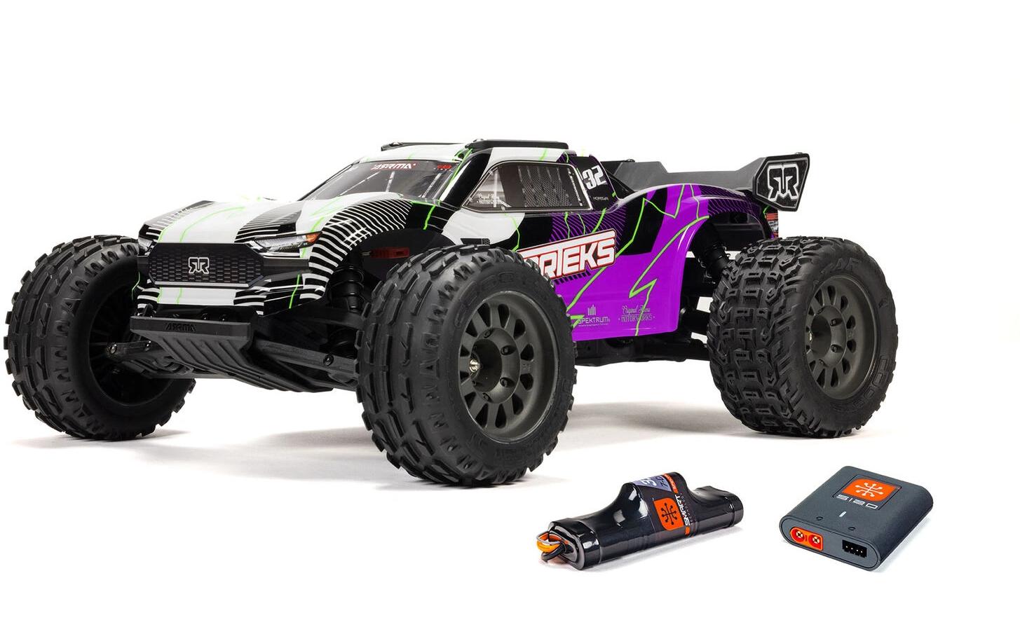 Stadium Truck Vorteks Mega 550 2WD 1:10, RTR, Purple<br>2WD Stadium Truck als RTR Komplettset