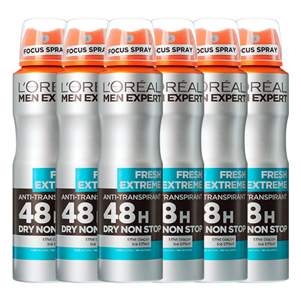 6x L'Oréal Men Expert Deodorant Spray Fresh Extreme150 ml