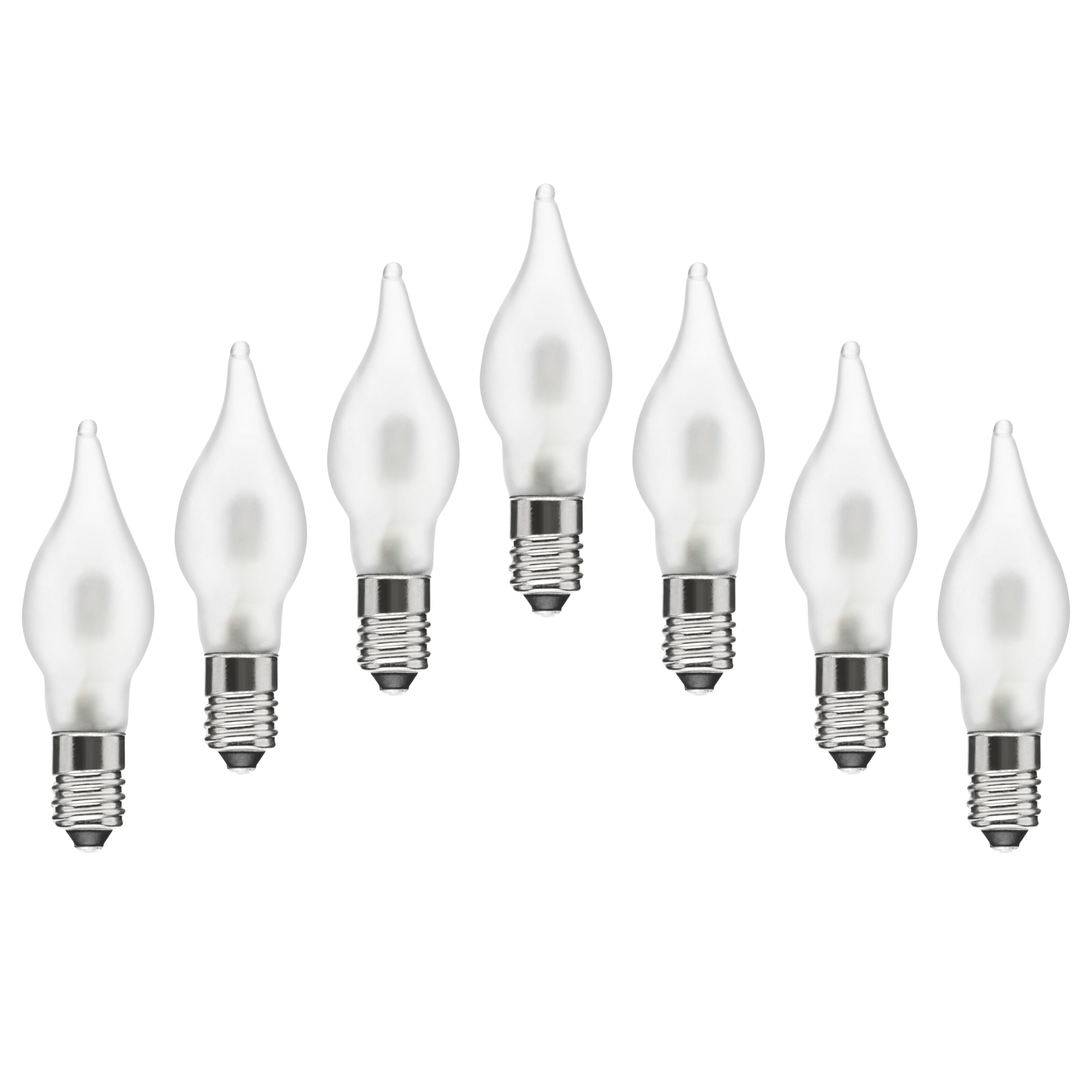 Ledsavers Frostet reservepære til adventsstaker LED 7-pk.