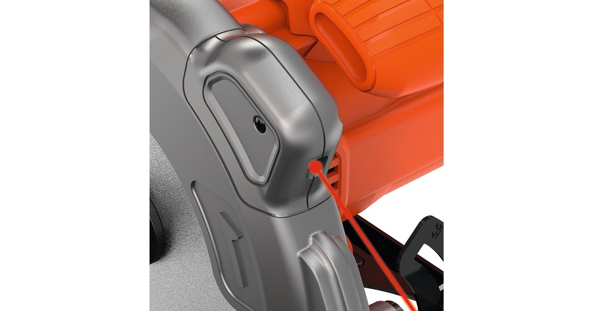 BLACK+DECKER1250W 190mm Cirkelzaag CS1250LKA-QS handcirkelzaag  (Oranje, Incl. koffer met 2x zaagblad)