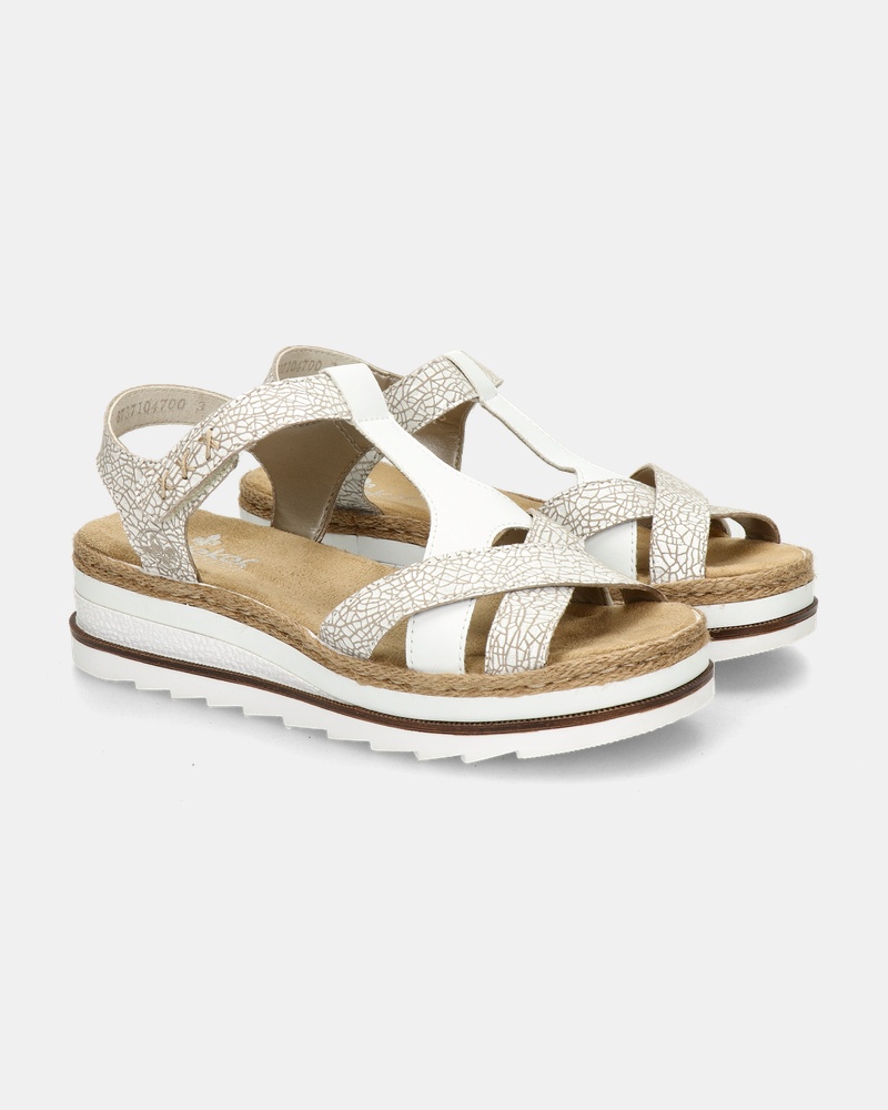 Rieker Sandalen  - wit