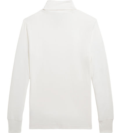 Polo Ralph Lauren Bluse m. Rullekrave - Hvid