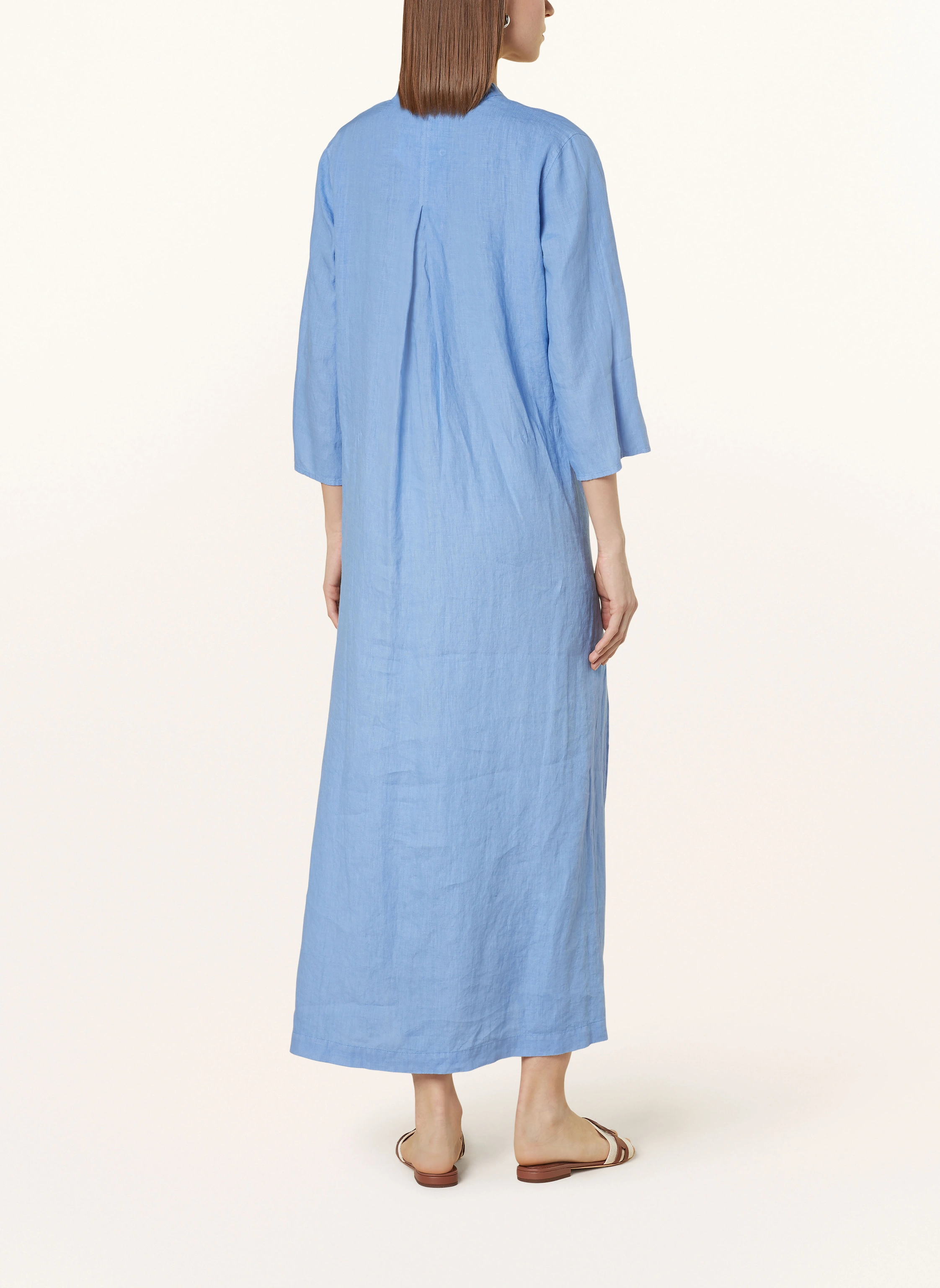 ROSSO35 Leinenkleid mit 3/4-Arm