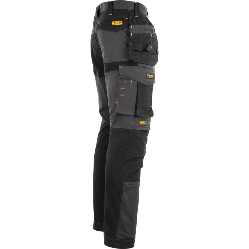 DeWALT Westport werkbroek met holsterzakken en kniezakken 48 zwart/grijs