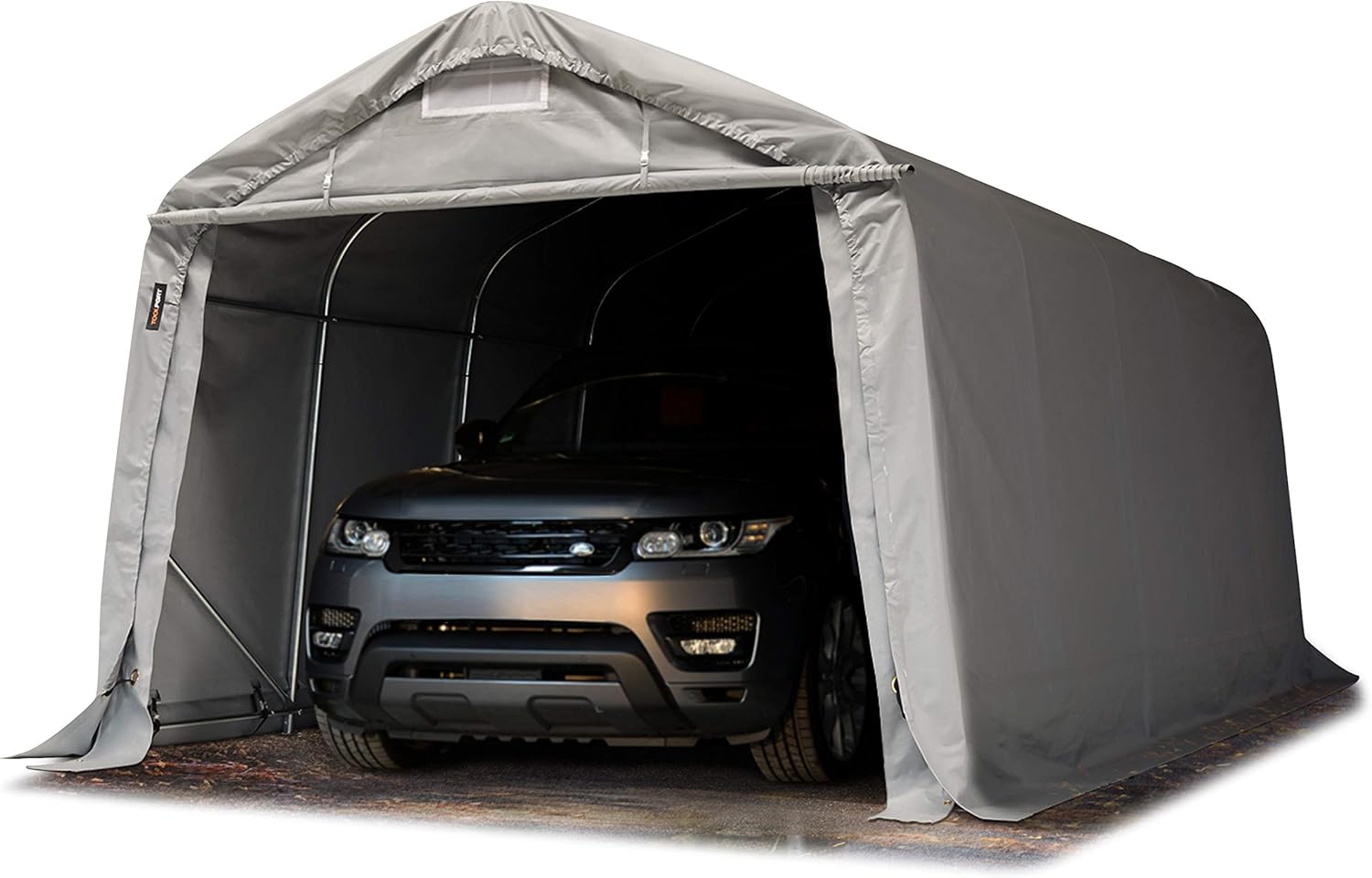 Garagenzelt Carport 3,3 x 6,0 m in grau Unterstand Lagerzelt PVC 800 N Plane und Stabiler Stahlrohrkonstruktion
