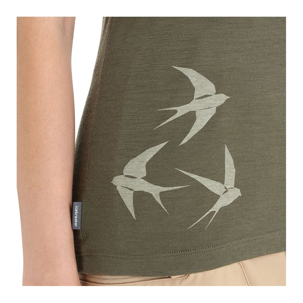 Icebreaker TECH LITE II - Tee-shirt Femme loden