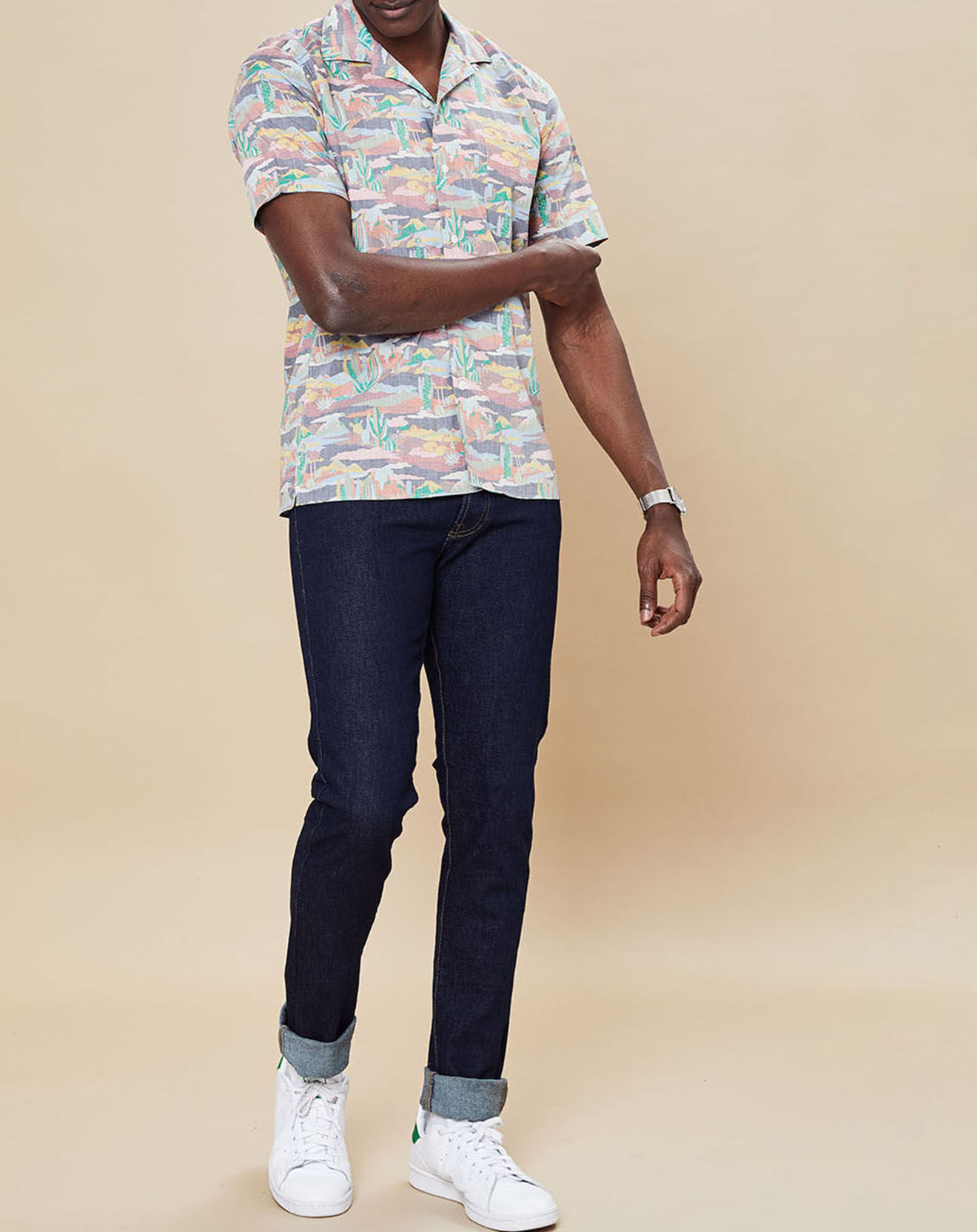 Hartford Chemise Slim Fit Slam 02 Mc imprimée multicolore