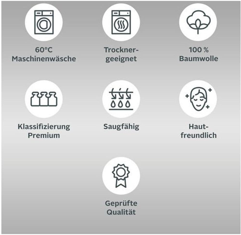 Bruno Banani Handtuch Set »Lana, Handtuch-Set in Premium Qualität 600g/m²« Set 6 Stk. Frottier hochwertig, weich, flauschige Qualität, 5 Jahre Garantie