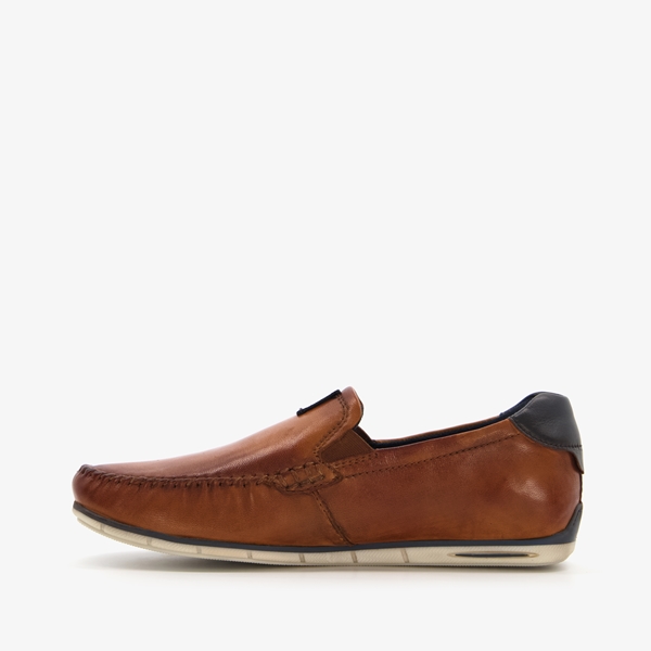 Bugatti Chelsey leren heren instappers cognac
