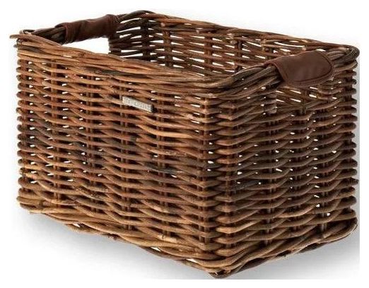 BASIL Panier À Vélo En Rotin Dorset M 27 X 39 X 21 Cm - Natural Brown