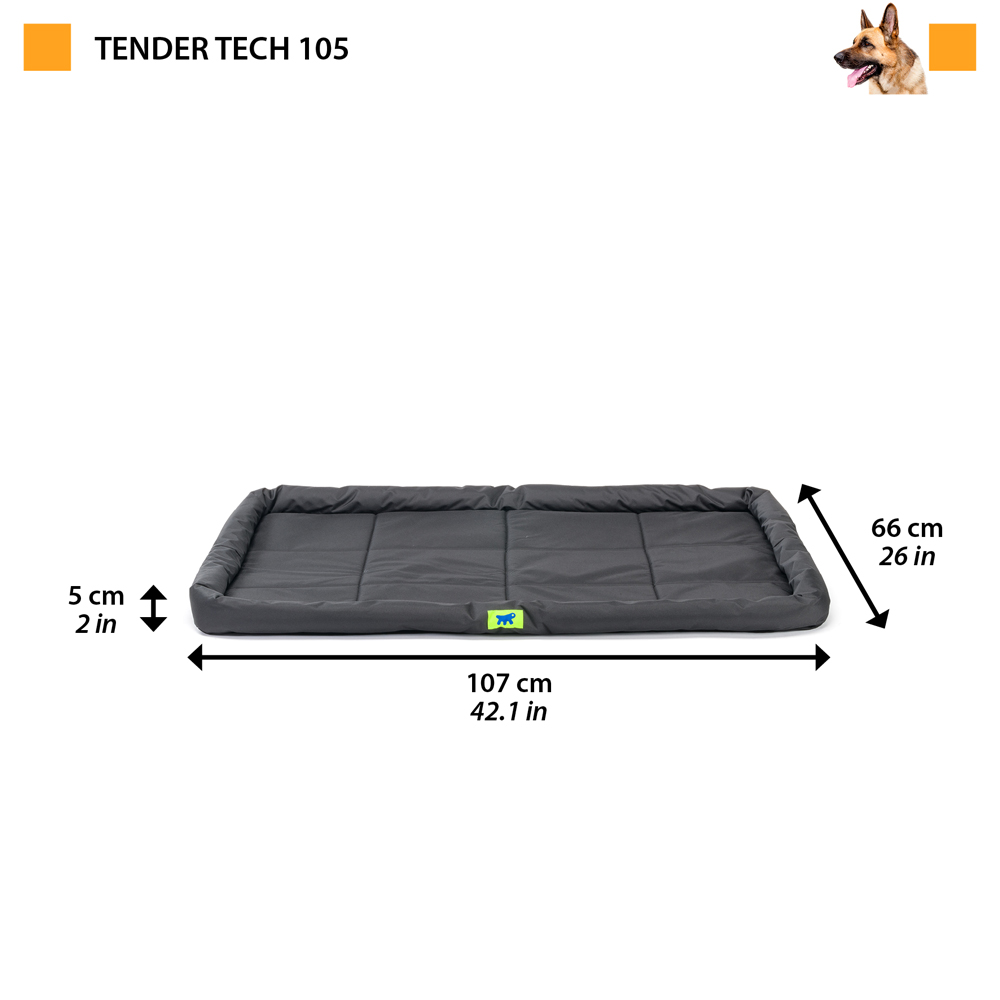 Ferplast panier chien coussin chien grande taille tissu anti-rayures housse amoviblematelas pour chien imperméable 107 x 66 x 5